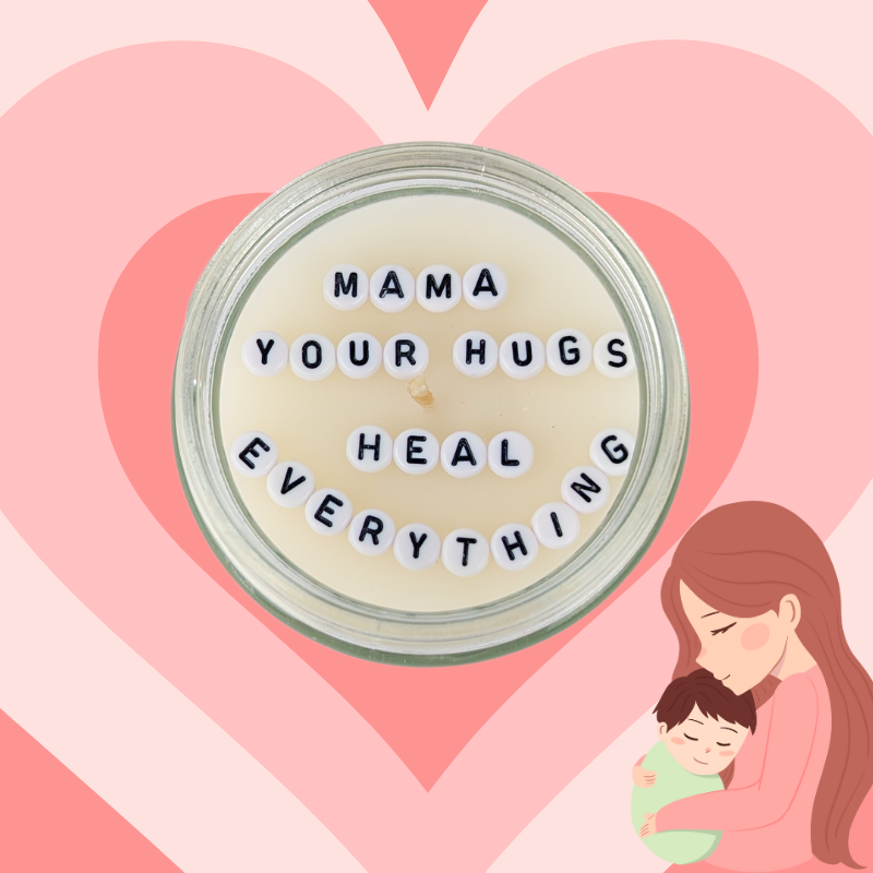 Hugs Heals Everything | Hidden Message Candle | Scented