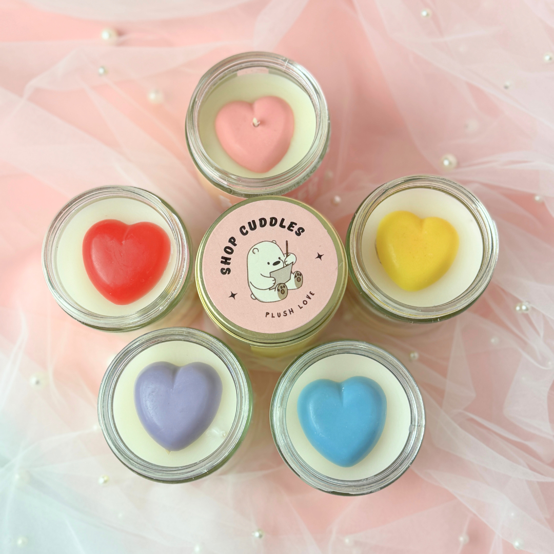 Happy Anniversary | Hidden Message Candle | Strawberry Scented - Cuddles