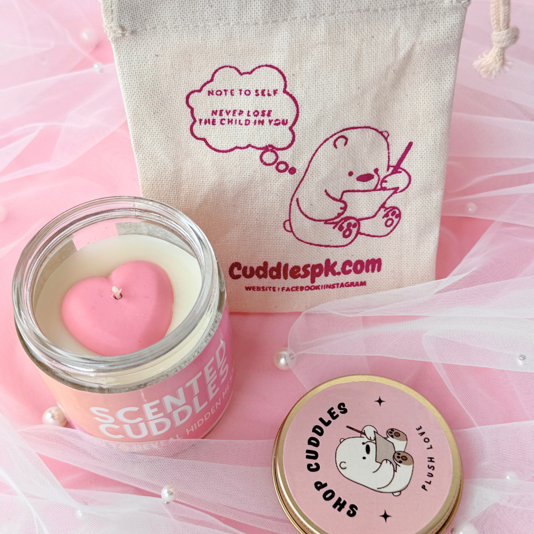 Hugs Heals Everything | Hidden Message Candle | Scented