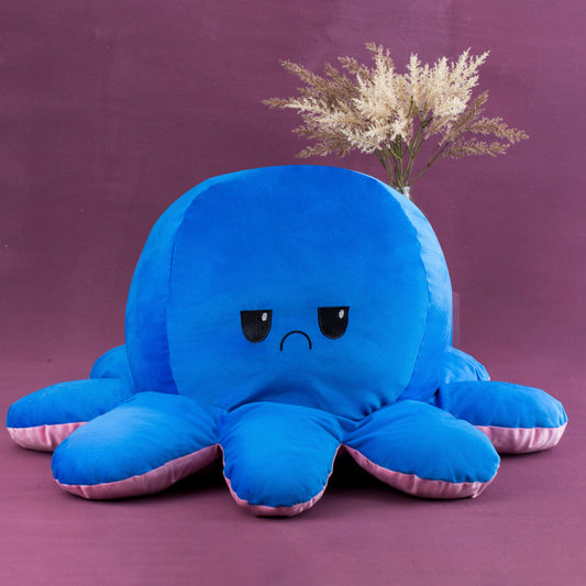 GIANT Reversible Octopus | Blue-Pink | 80cm - Cuddles