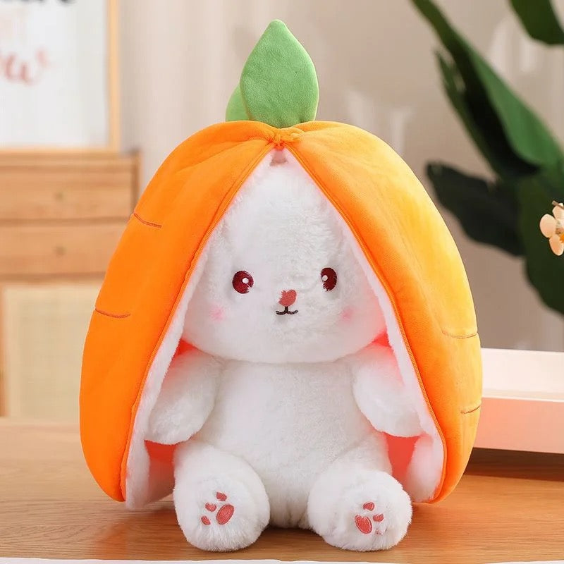 Strawberry Bunny | Pink & Orange | 25cm & 35cm - Cuddles