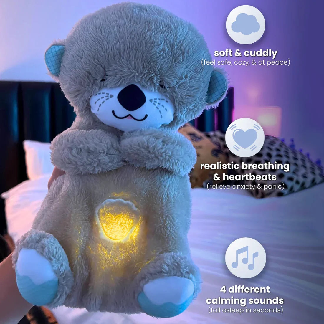 Breathing Snuggly Otter 🦦 | 30cm | 5 colors - Cuddles